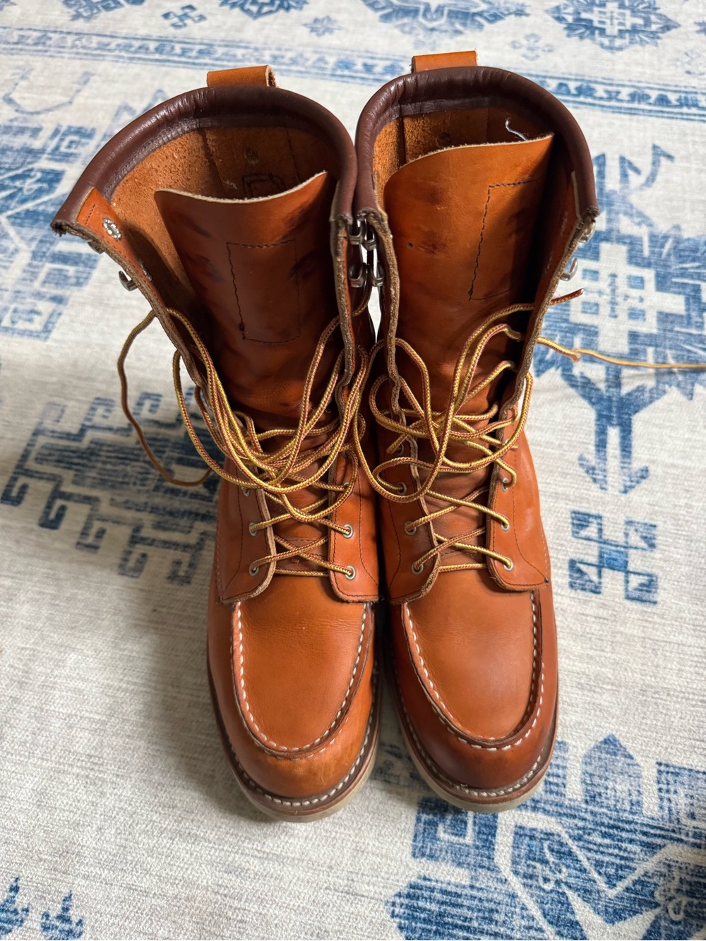 Red Wing 3427 8” Moc Toe Boots, Women’s 9B, Made in USA
